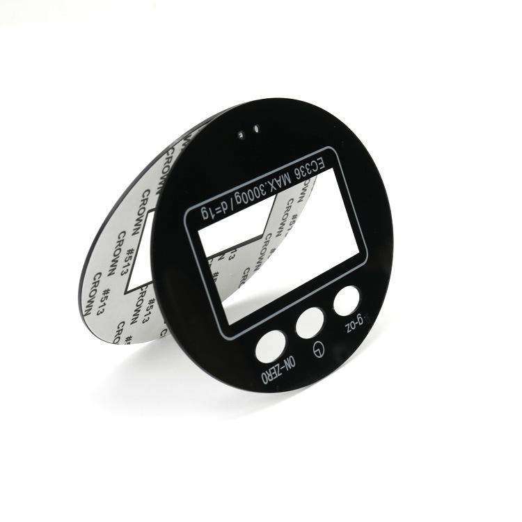 Acrylic Panel Lens Silk Screen Translucent Panel Membrane Switch Control Panel Pc Button Touch Panel