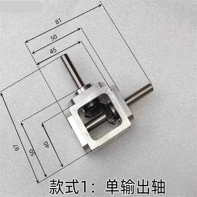 Right-Angle Transmission Variable Speed Umbrella Gear Reduction Box 1:1 Shaft Diameter 6/8 Gearbox Angle Converter T-Type Cross Commutator