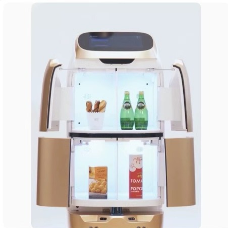 Qinglang W3S Smart Hotel Robot Automatic Food Delivery Delivery Delivery Self-contained Elevator Hotel Hotel Room