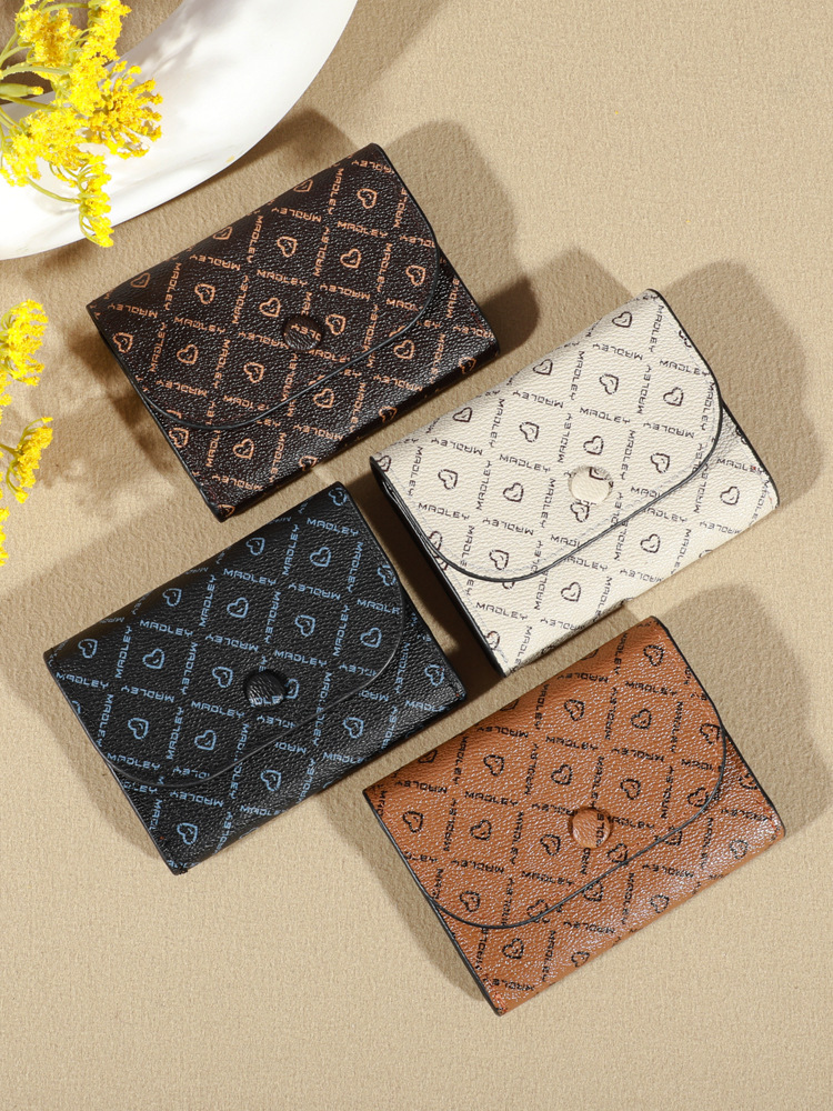 2024 New Women's Wallet Cross-border Explosions Coin Purse Letter Love Flower Clutch Bag