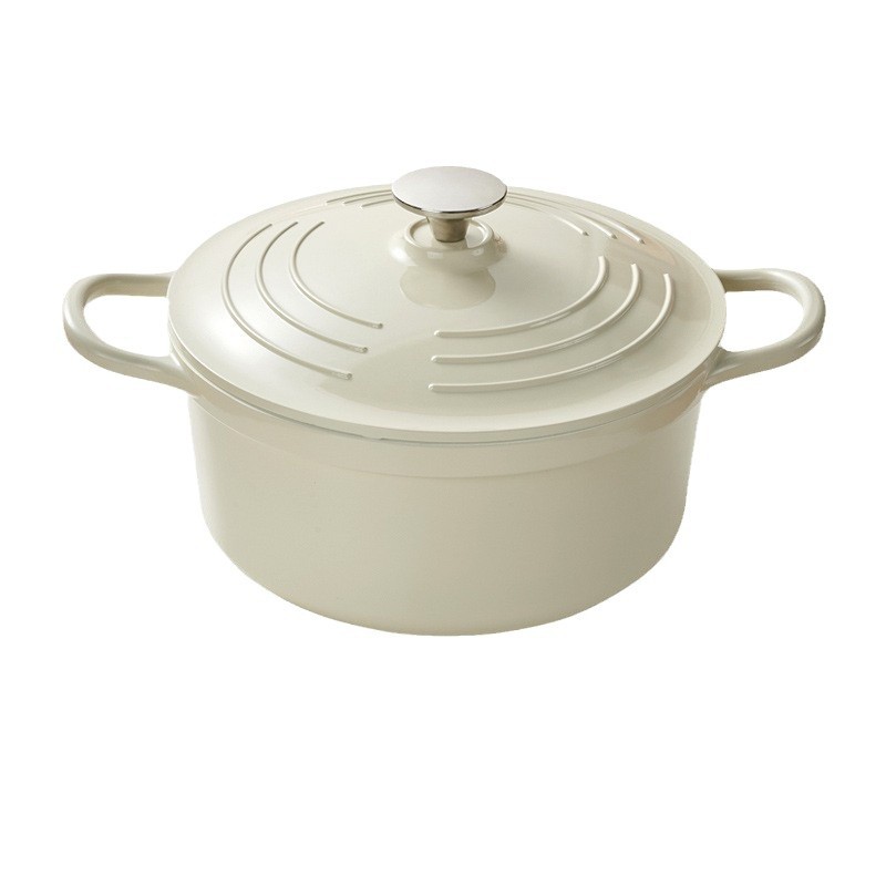 Mingjue British Enamel Pot Aluminum Alloy Household Stew Pot Stew Pot Casserole Soup Pot Braised Pot Non-stick Pan for Induction Cooker