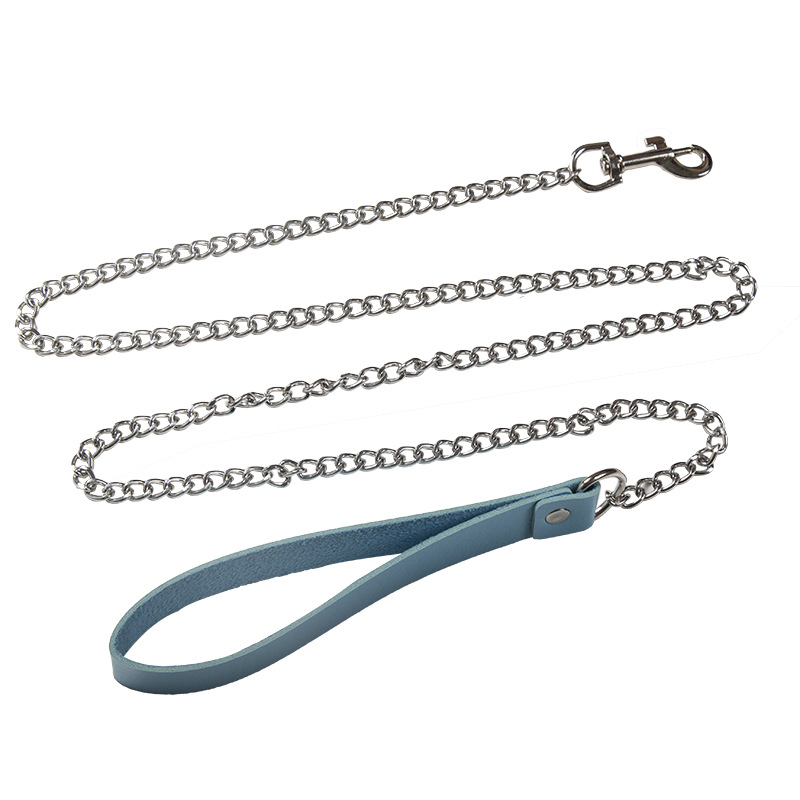 Cross-Border Collar Chain Sm  Device Flirting Couple Traction Rope Leather Bundle Bendable Traction Belt Factory Direct Sale