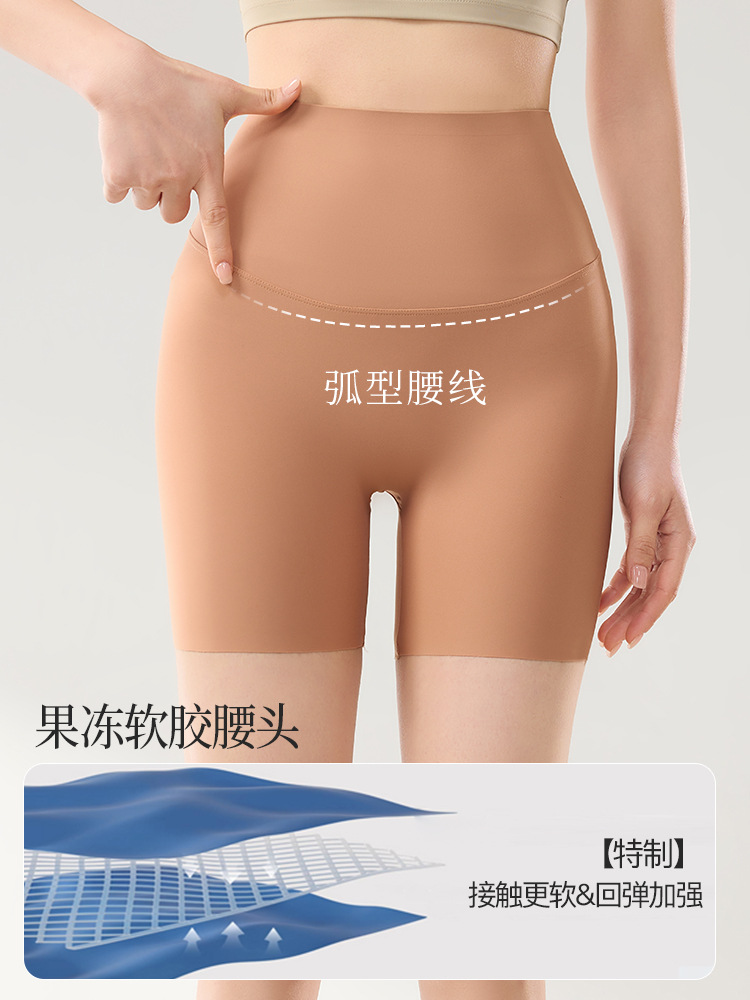 Brown Quick-Dry High-Waisted Yoga Fitness Shorts Lulu Alternative Summer Five-Point Shark Pants Leggings No Need for Underwear