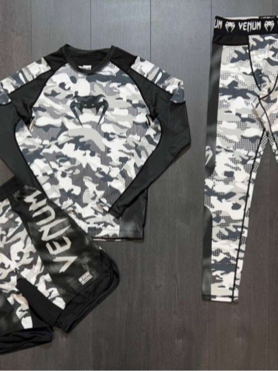 Sparring Training Suit Ufc Suit Men's Boxing Tight-Fitting Quick-Drying Clothing Muay Thai Fighting Short-Sleeved Shorts Gym Fighting