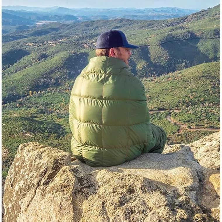 Outdoor Portable down Blanket Multifunctional Shawl Camping Quilt Airplane Blanket Car Camping Blanket Office Nap Quilt