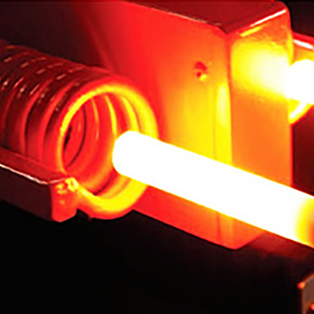 Medium frequency forging furnace Aluminum copper iron stainless steel precious metal bar hot Pier hot through red punch forging hot charging hot take equipment