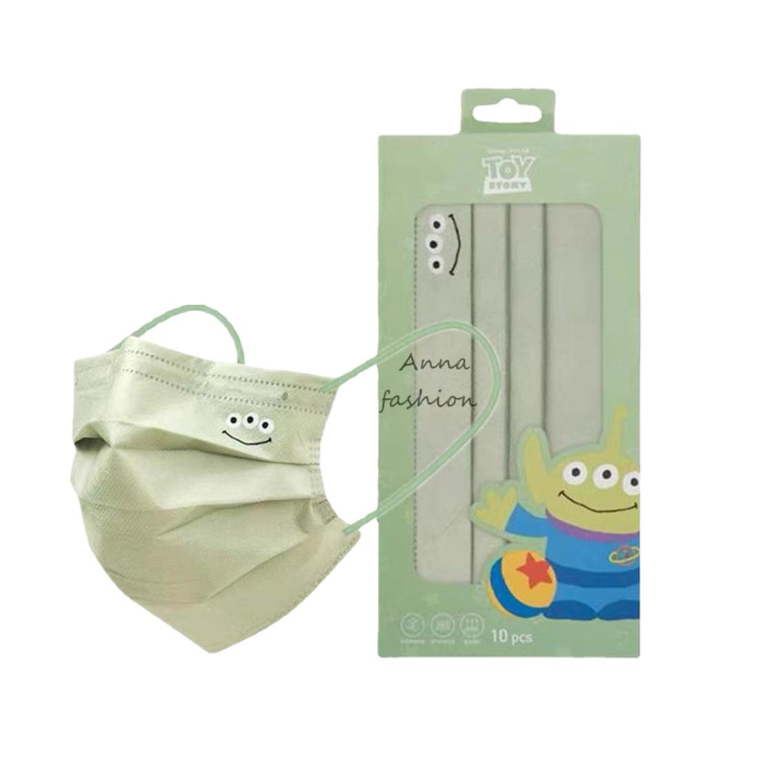 Disposable Protective Mask, Anti-Smog, Dust-Proof, Cartoon Print, Girl Internet Celebrity Mask, Parent-Child Model, Positioning Independent