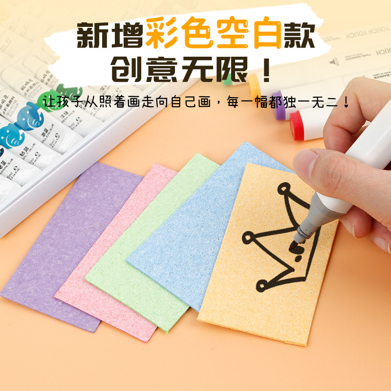 Hot-Selling Overseas 3D Stereo Wood Pulp Cotton Texture Painting Sponge Environmentally Friendly Material Suitable for DIY Handmade Art Painting