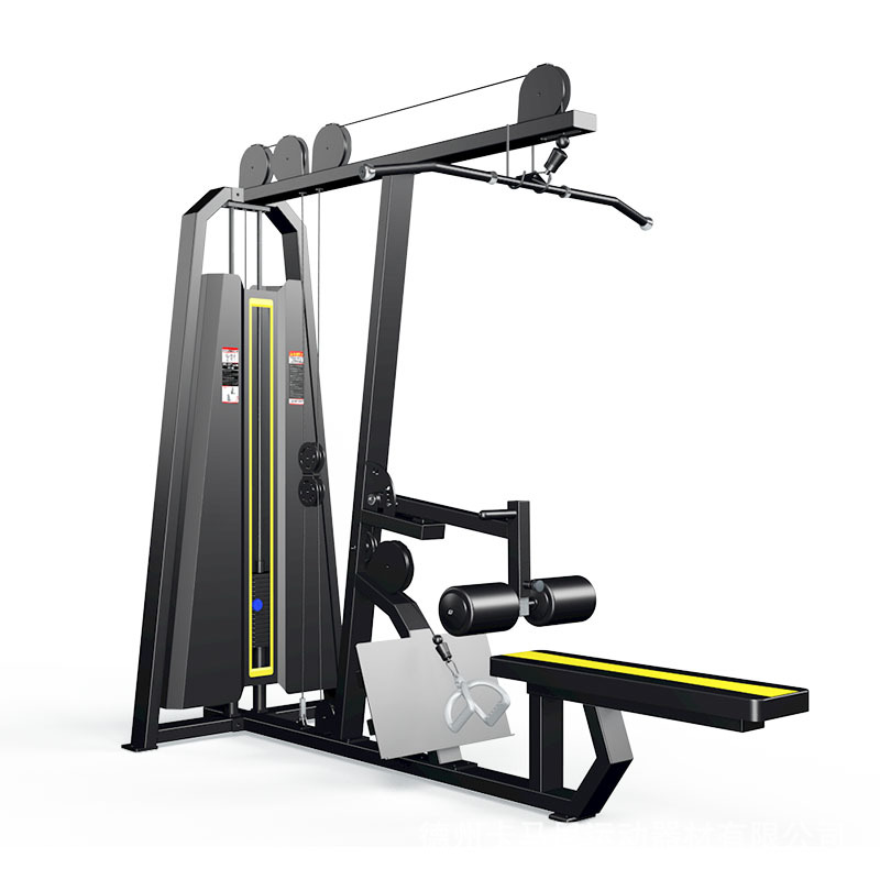Gym equipment high and low pull all-in-one Multi-function integrated sitting high pull back low pull rowing power trainer