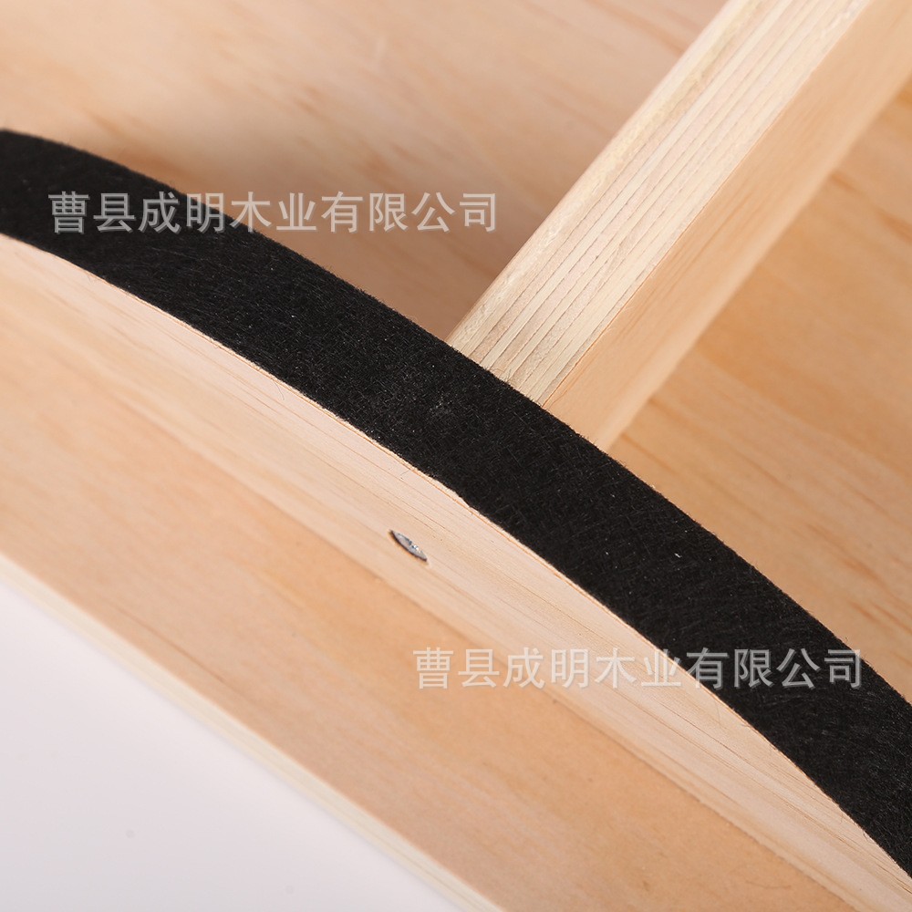 Modern Simple Training Coordination Fitness Pedal Adult Wooden Non-slip Solid Wood Rectangular Yoga Balance Board