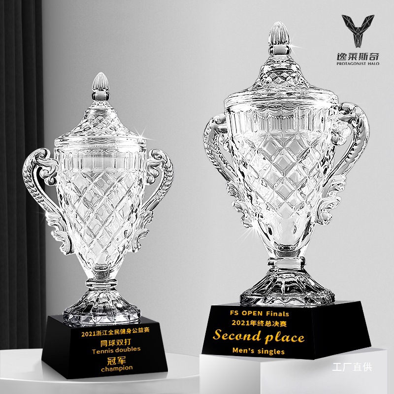 Extra Large Crystal Trophy Champion Tennis Golf Basketball Football Billiards Giant High-End for Tong