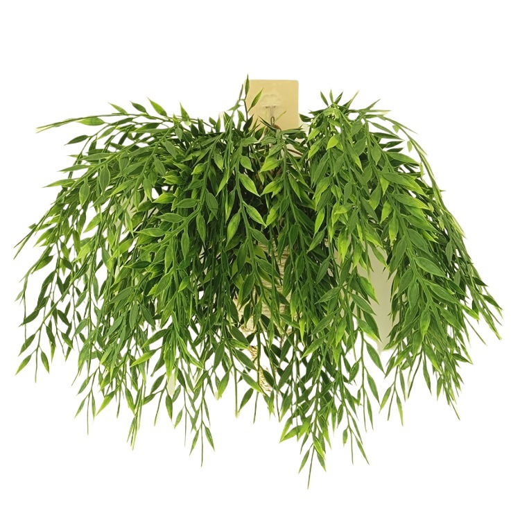 Simulation Plastic Willow Branch Guanyin Bodhisattva Bodhisattva Net Bottle Accessories Simulation Green Plant False Leaves Weeping Willow Tree Rattan Decoration