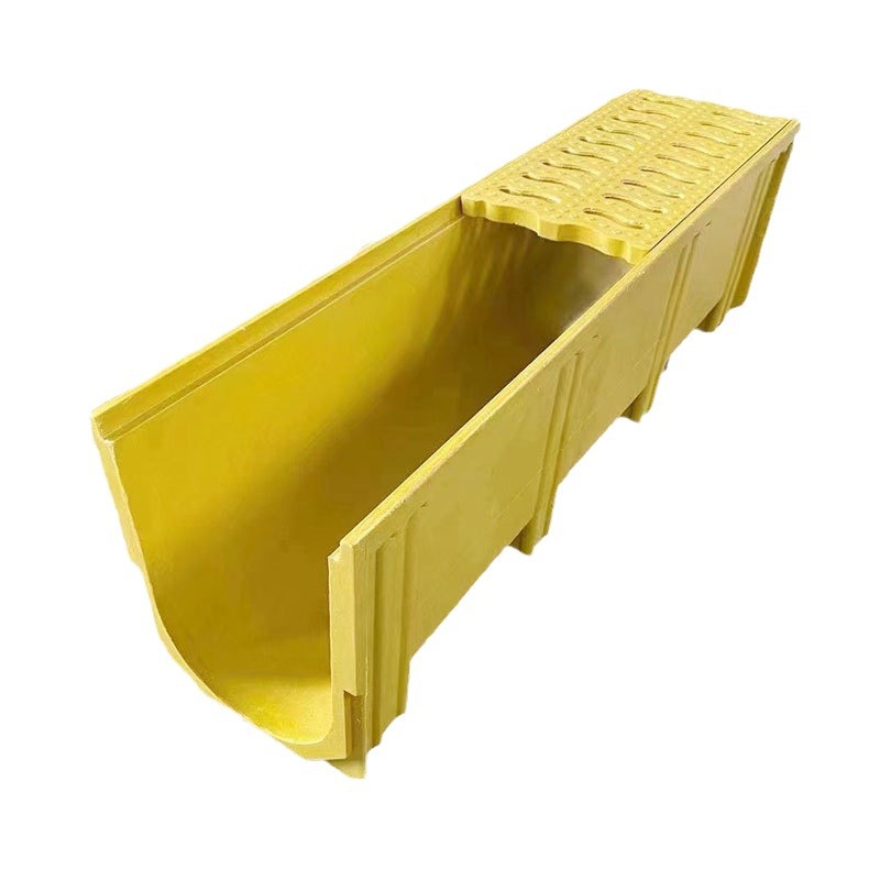 Resin Drainage Ditch Manufacturer Smc Linear U-Shaped Groove Gap-Type Courtyard U-Shaped Groove Composite Concrete Drainage Ditch