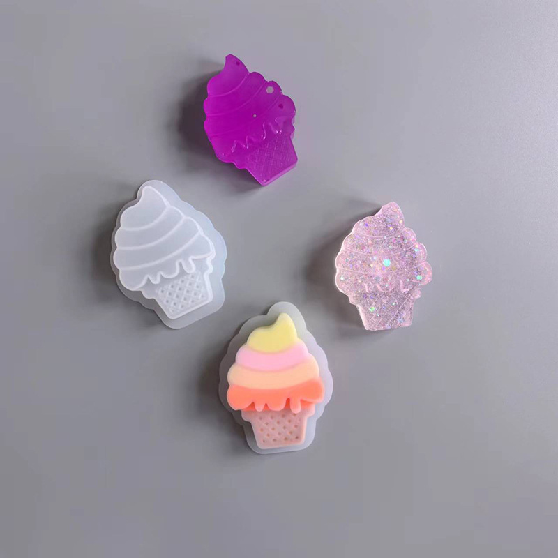 Internet Celebre Ice Cream Donut Snapper Bake Silicone Mold Shape Cake Decoration Chocolate Flip Candy Ornament Mold