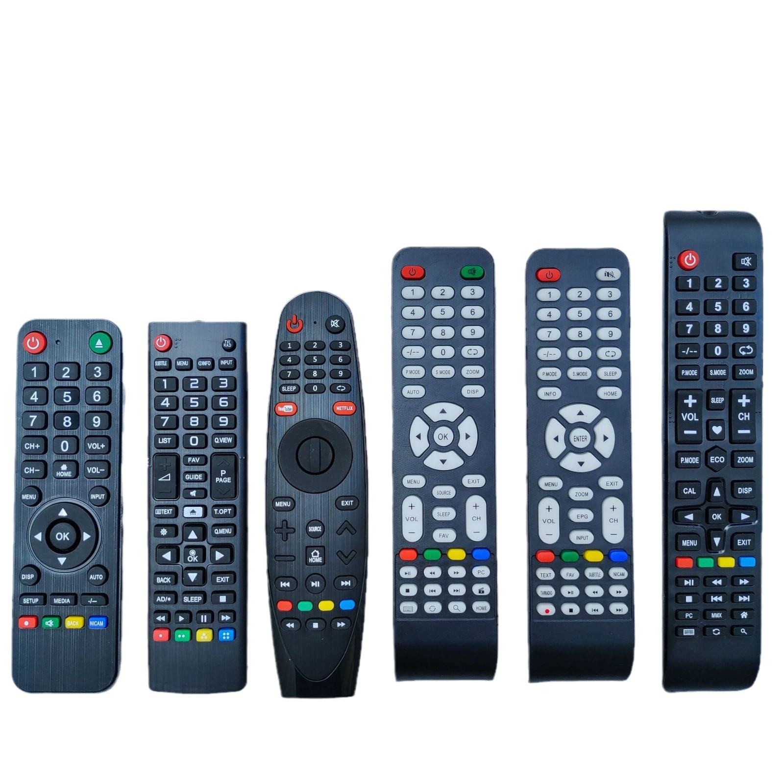 Android Smart LCD TV Remote Control Code Value 00BF 0707 04FB 08F7 20DF 007F