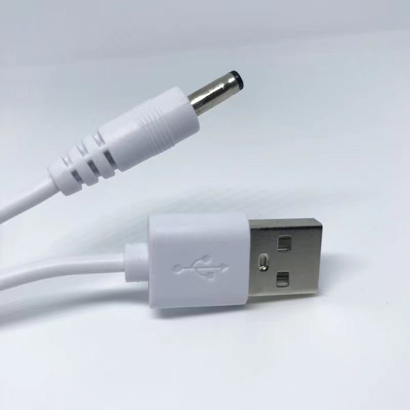 DC3.5 power cord 3.5*1.35 usb to dc DC desk lamp Bluetooth speaker flashlight small wind charging line
