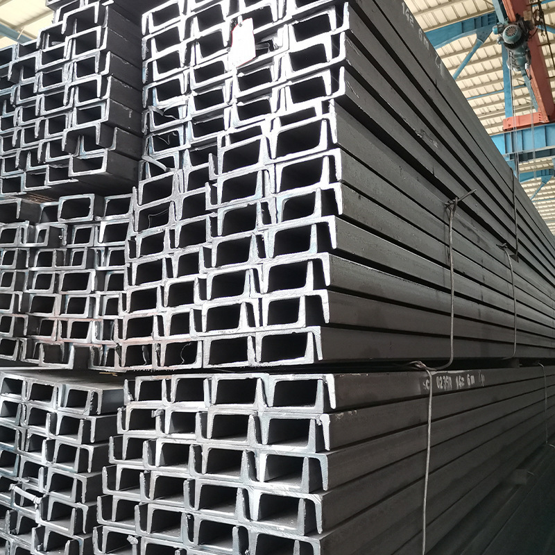 Channel Steel Galvanized Channel Steel Q235B Light Channel Iron Construction Engineering U-Shaped Channel Iron Construction Curtain Wall Hot-Rolled Black Material Channel Steel