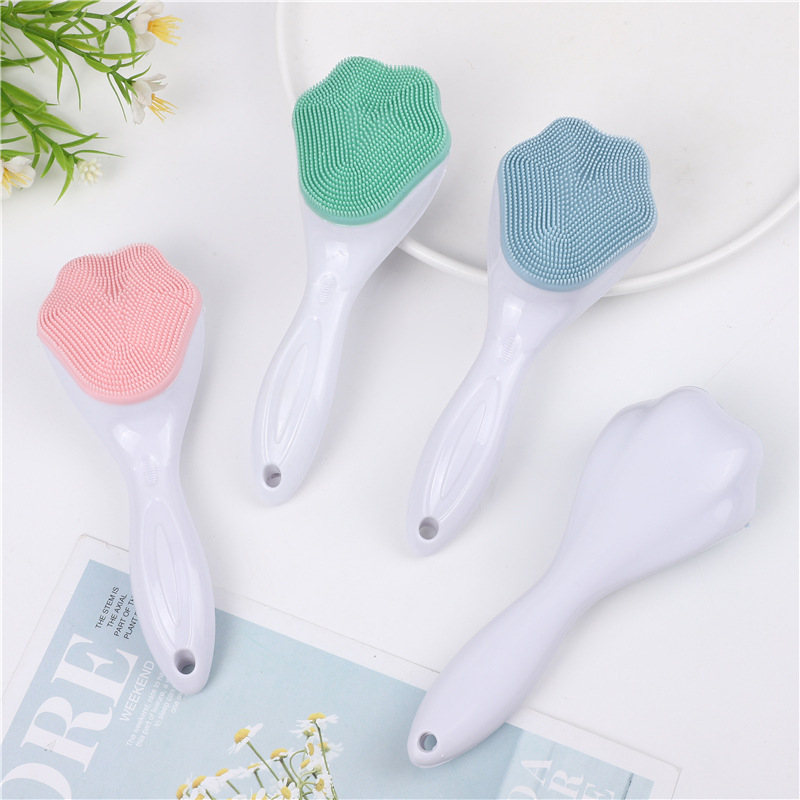 Силиконовая щетка для умывания в форме кошачьего когтя, очищает поры, мягкая щетка для очищения лица, массажная щетка для умывания, щетка для удаления макияжа