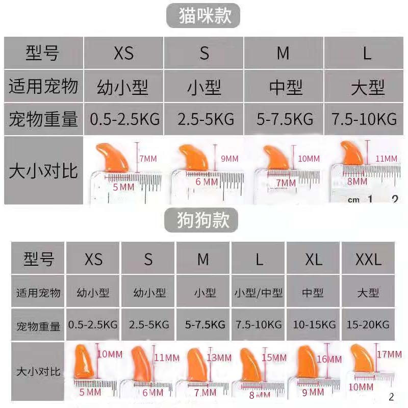 Pet Nail Covers Dog Nail Covers Cat Nail Covers Cat and Dog Claw Covers Anti-Scratch Covers Pet Supplies