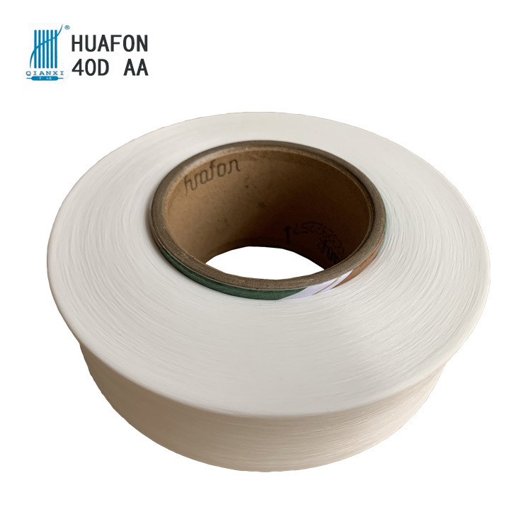 Коробка huafon Millennium qianxi термостойкой 40D полусветлой AA класса CQ600 белой спандексной пряжи