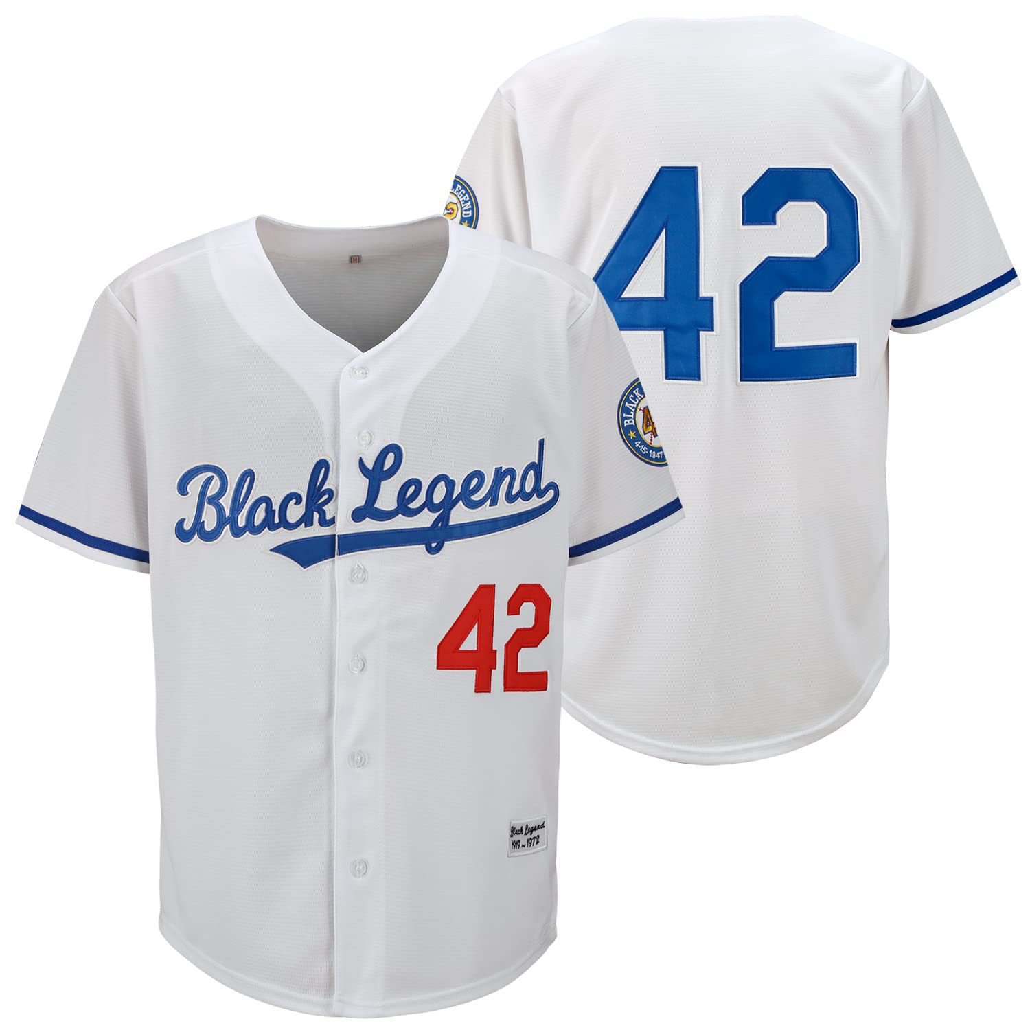 Cross-border in stock generation hair 42 black embroidered hip-hop vintage jersey American plus size baseball shirt baseball jersey couple