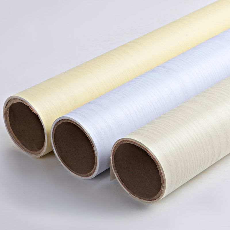 Thickened Furniture Renovation Stickers Self-Adhesive Wood Grain Wallpaper Waterproof and Moisture-Proof Wallpaper Wardrobe Desktop Old Furniture Door Fragrance