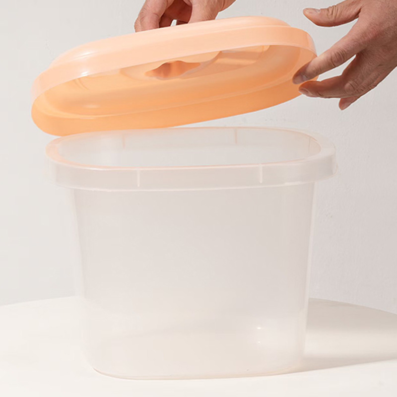 Plastic Rice Bucket Household Insect-proof Moisture-proof Sealed Rice Storage Box Rice Tank Kitchen Flour Rice Can be Printed