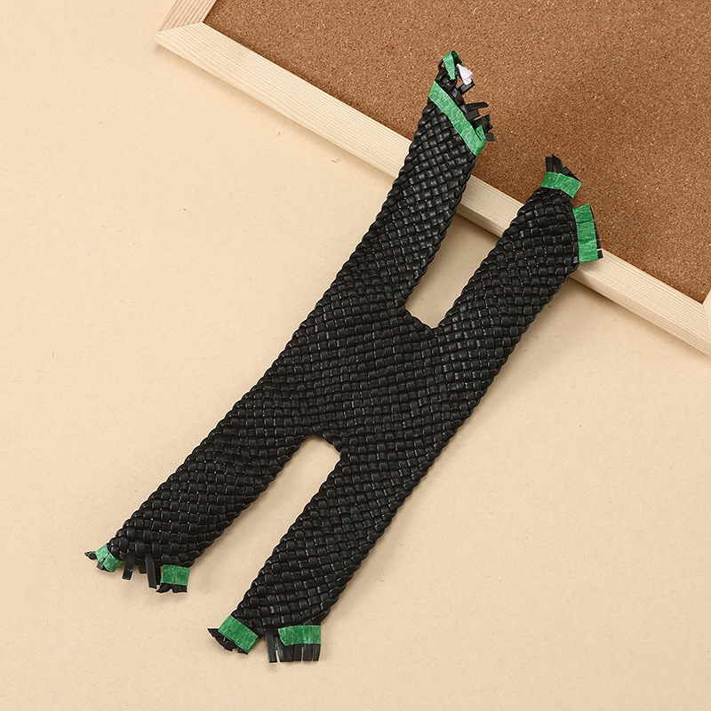 Foreign Trade Wholesale Customized Hand-Woven Sandals and Slippers Mesh Cut Out Toe Shoe Upper Accessories Semi-Finished Shoe Materials