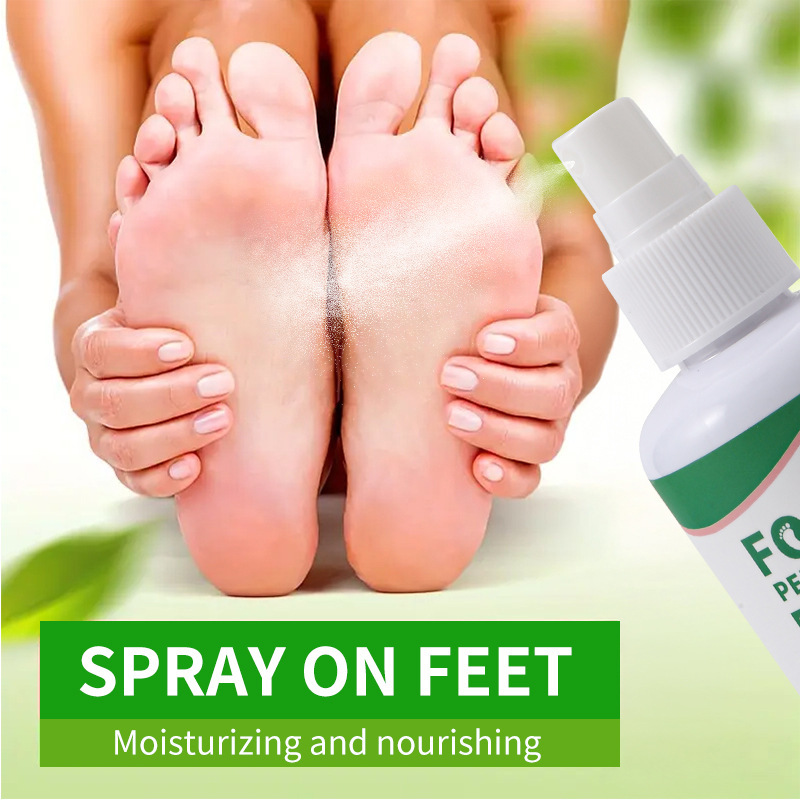 Cross-border Foreign Trade Aloe Foot Exfoliating Spray Cleaning Deodorant Spray in stock Foot Peeling Spray