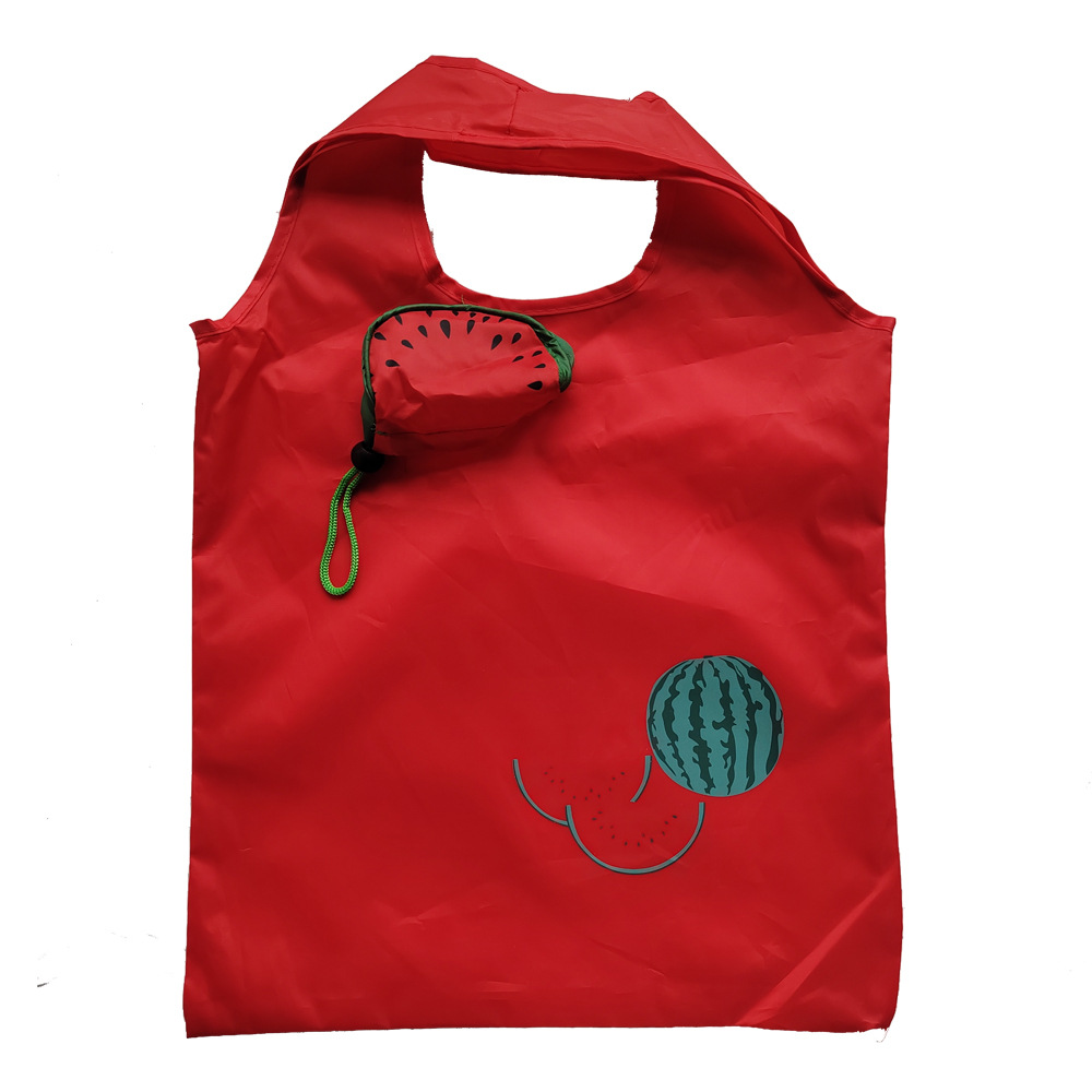 Fruit Polyester Folding Storage Shopping Bag Portable Promotional Bag Environmental Bag Factory Direct Printing