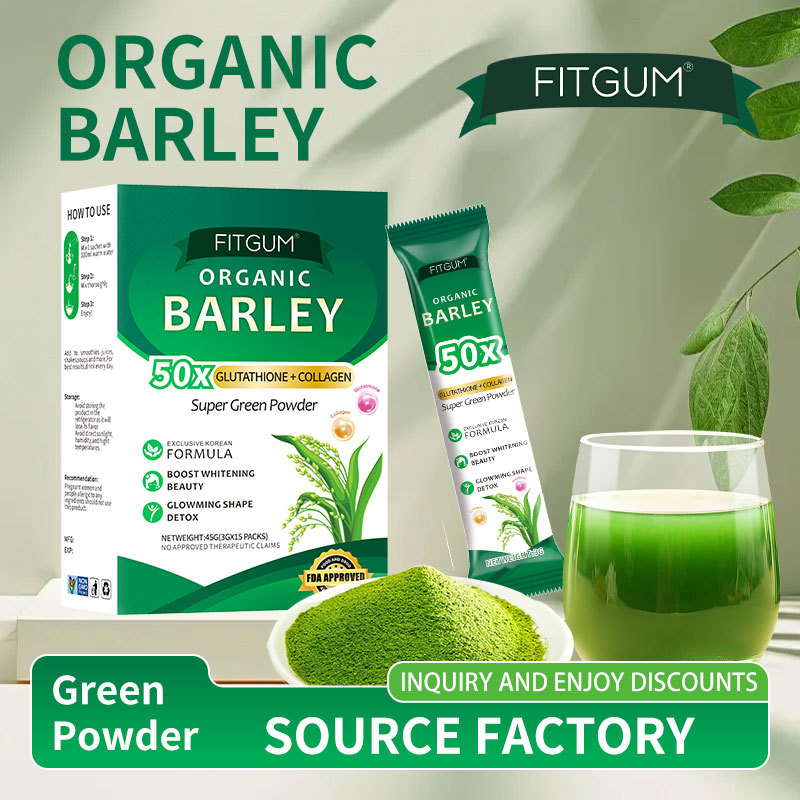 Cross-border Trade Southeast Asia Barley Seedling Powder Barley Grass Powder FITGUM Pure barley flower