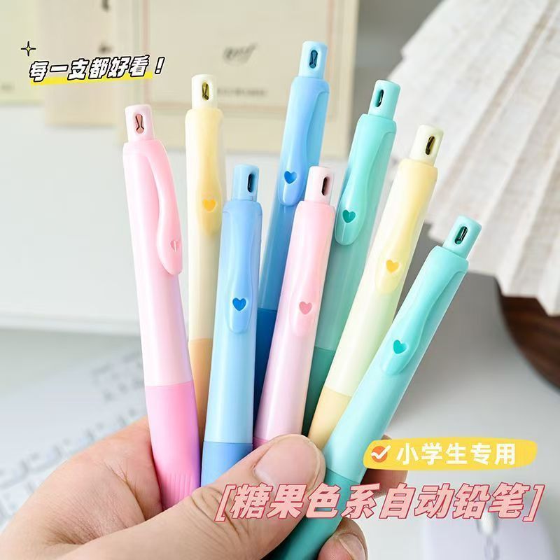 Continuous Lead Black Pencil Dolphin Upright Automatic Pencil Primary School Student First Grade Writing 2B Pencil 2.0mm