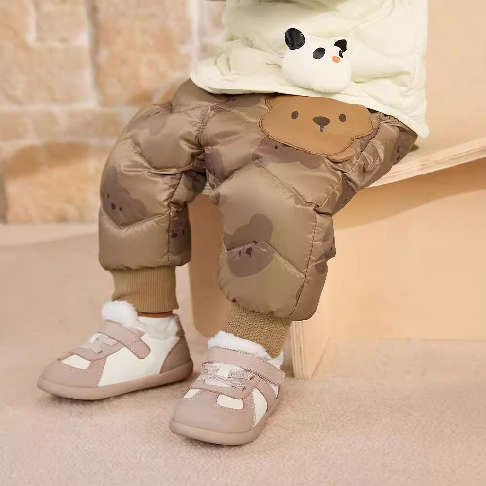 Baby Children's Down Pants Boys and Girls Outer Wear Lightweight Winter Thickened Small and Medium-sized Children's Baby Casual Warm Pants
