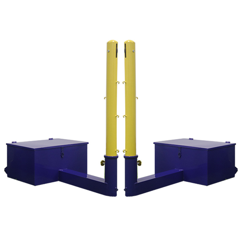 Cross-Border Manufacturer Wholesale Outdoor Mobile Tennis Post Portable Empty Box Tennis Post Competition Mobile Tennis Rack