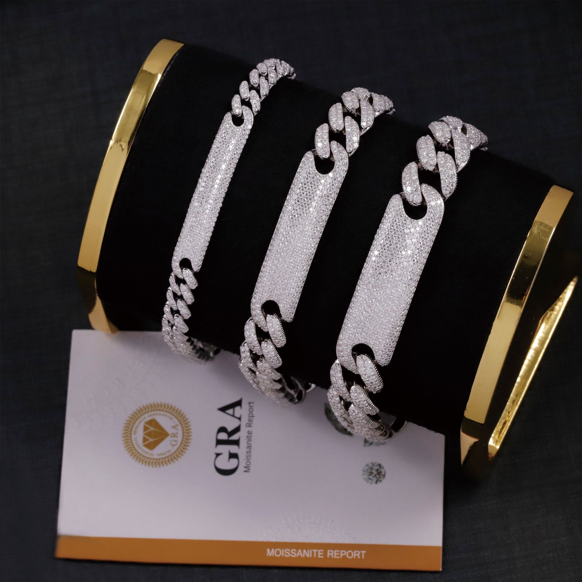 European and American Hip-Hop Style Cuban Bracelet S925 Silver Inlaid with Moissanite Cross-Border New Style Personalized Trendy Niche Men's and Women's Bracelet