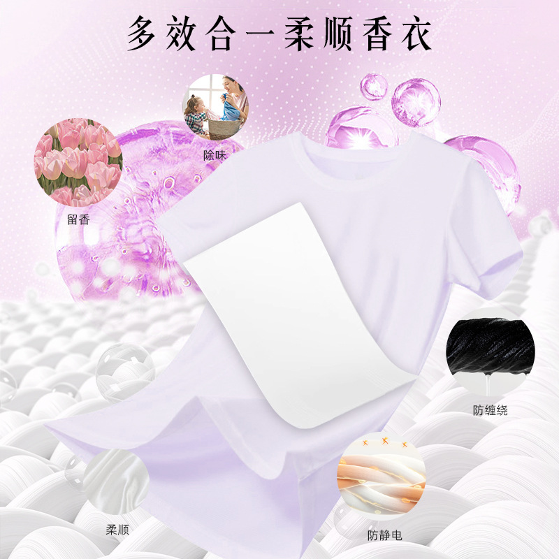 Manufacturer of Fabric Softener Sheets, Laundry Sheets for Home Use, Fragrance-Retaining Laundry Sheets, Clothing Cleaning, Deodorizing, Drying, Fresh Scent, Odor Removal
