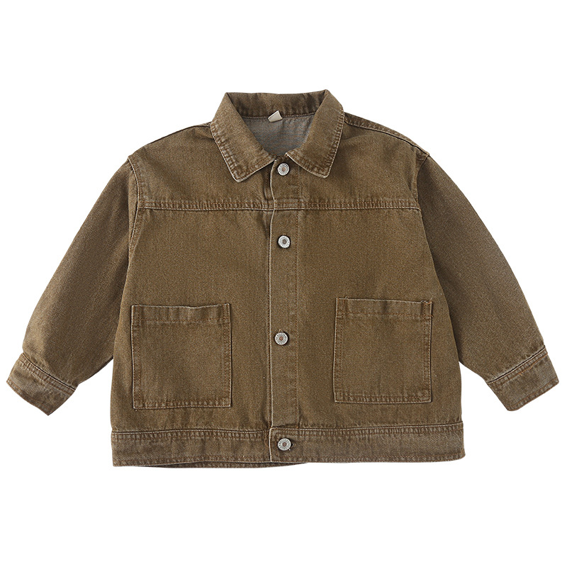 Children's Denim Jacket Spring and Autum 2025 New Loose Girls' Autum Clothing Boys' Jackets Autum Baby Tops