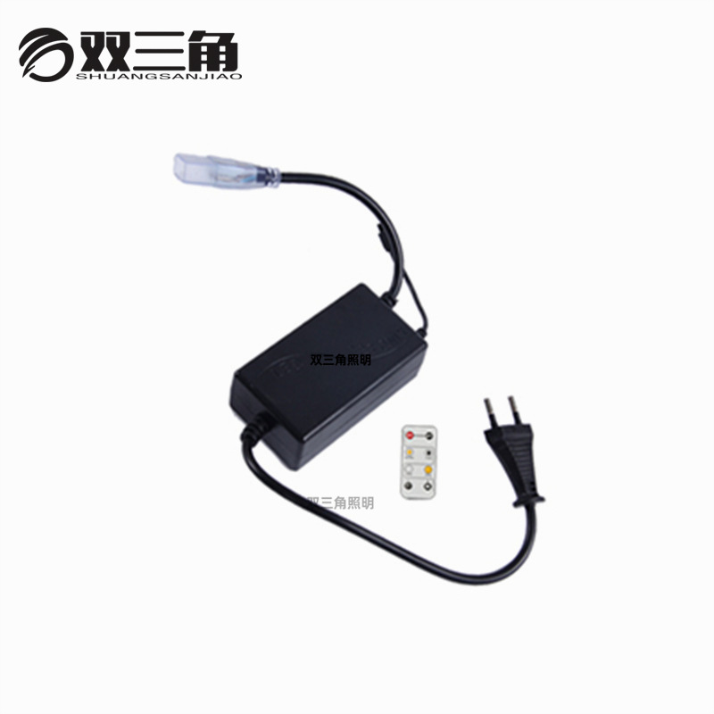 Light strip plug 5050led accessories 5730 soft 2835 patch three-color changing light strip indoor lamp 220V plug