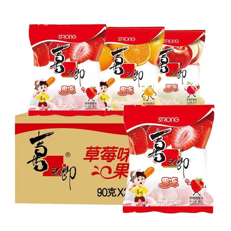 Xichilang Jelly 90g/150g Pulp Coconut Fruit Strawberry Orange Leisure Children's Snack Wedding Candy Jelly