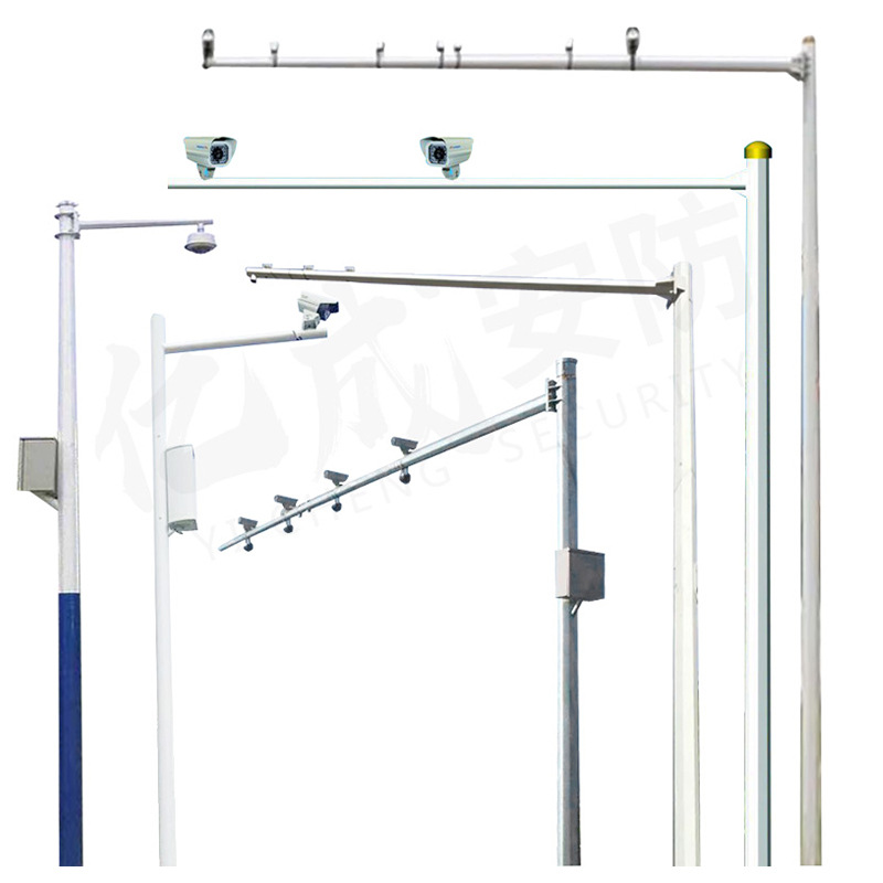 Octagonal Pole Monitoring Pole Hot-Dip Galvanized Pole Led Display Light Pole Signal Light Pole Community Security Monitoring Pole