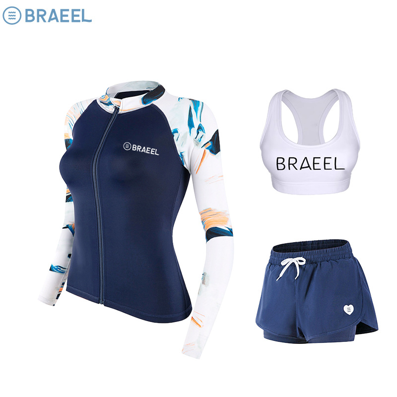 Корейский стиль, защитный купальник для женщин, раздельные летние брюки, гидрокостюм, быстросохнущий, для серфинга, облегающий, для сноркелинга, от медуз