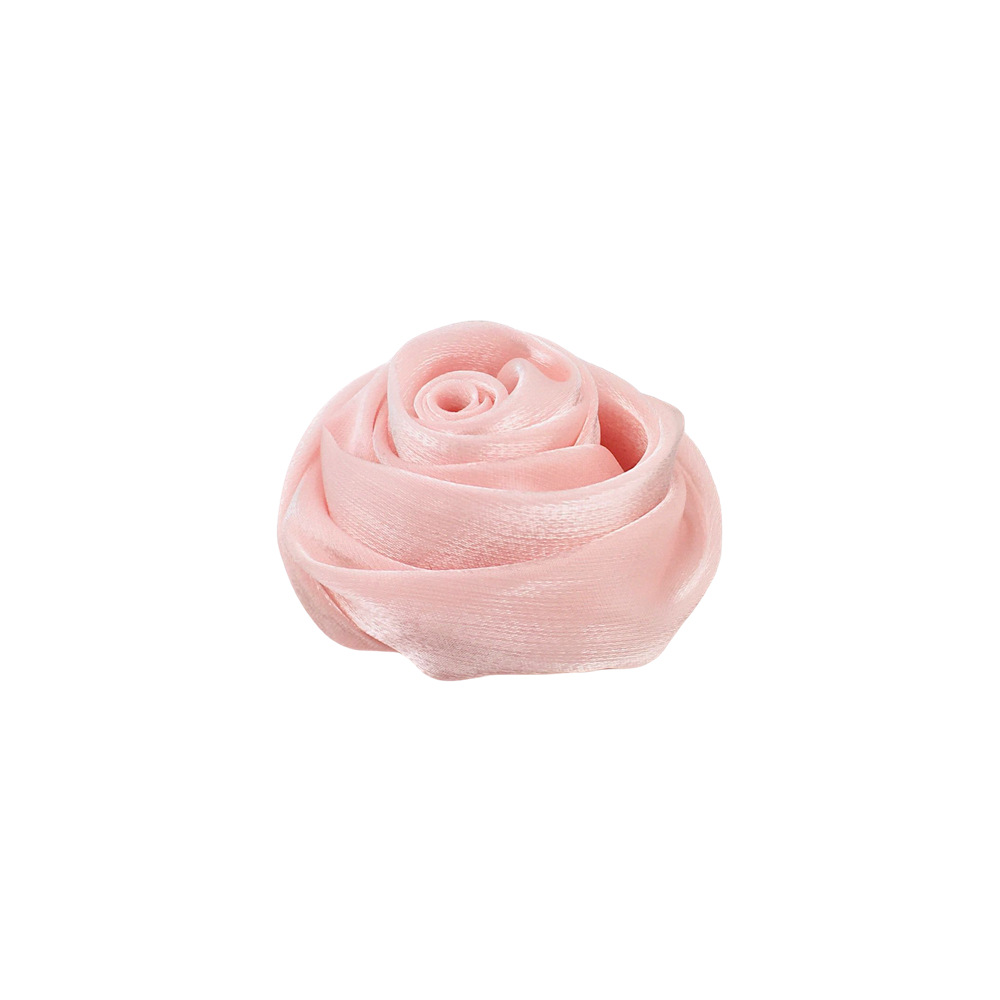 5cm lily satin rose bud 3cm handmade yarn corsage clothes headdress bag necklace flower diy accessories in stock