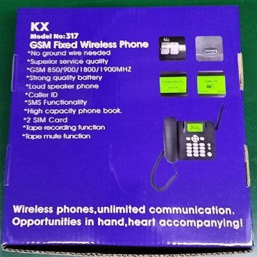 2g Foreign Trade Cross-Border Gsm Wireless Fixed-Line Dual-Sim Card Landline Phone