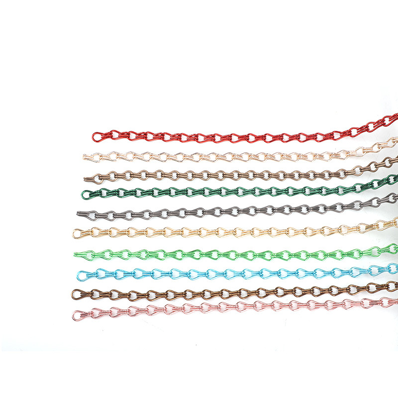 Ceiling Curtain Wall Partition Woven Metal Curtain Metal Double Hook Chain Door Head Aluminum Pattern Metal Curtain