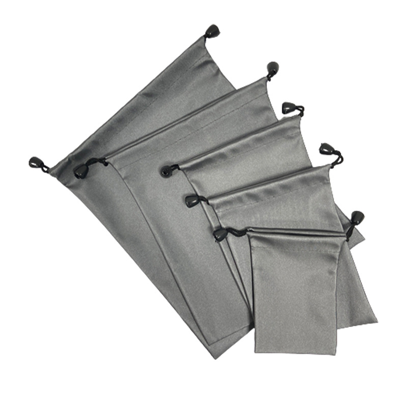 Manufacturer Wholesale Dustproof Drawstring Flap Pocket Pants Mobile Power Bag Mobile Phone Waterproof Bag Gray Power Bank Storage Bag
