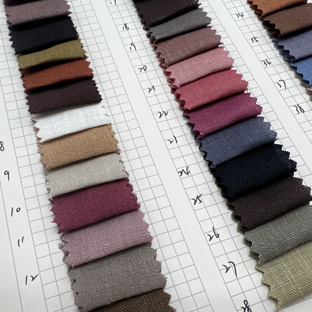 Spring and Summer Pure Color Hemp Fabric 155g Pure Hemp Fabric Men's and Women's Shirts and Trousers Pure Hemp Fabric in Stock