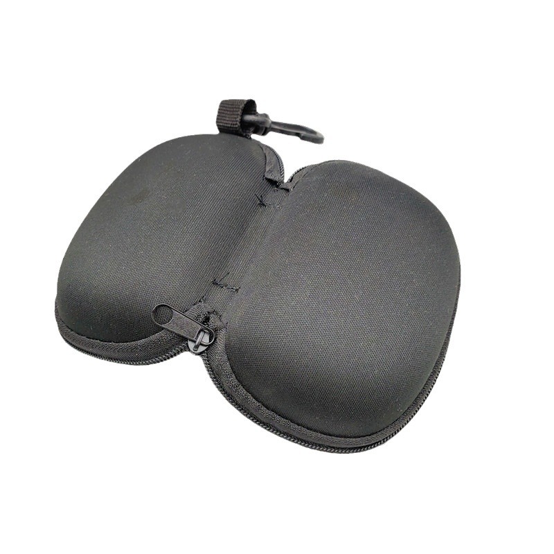 Folding Reading Glasses Case Zipper Bag Eva Silicone Gripper Storage Box Black Eva Knitted Black Eva Box