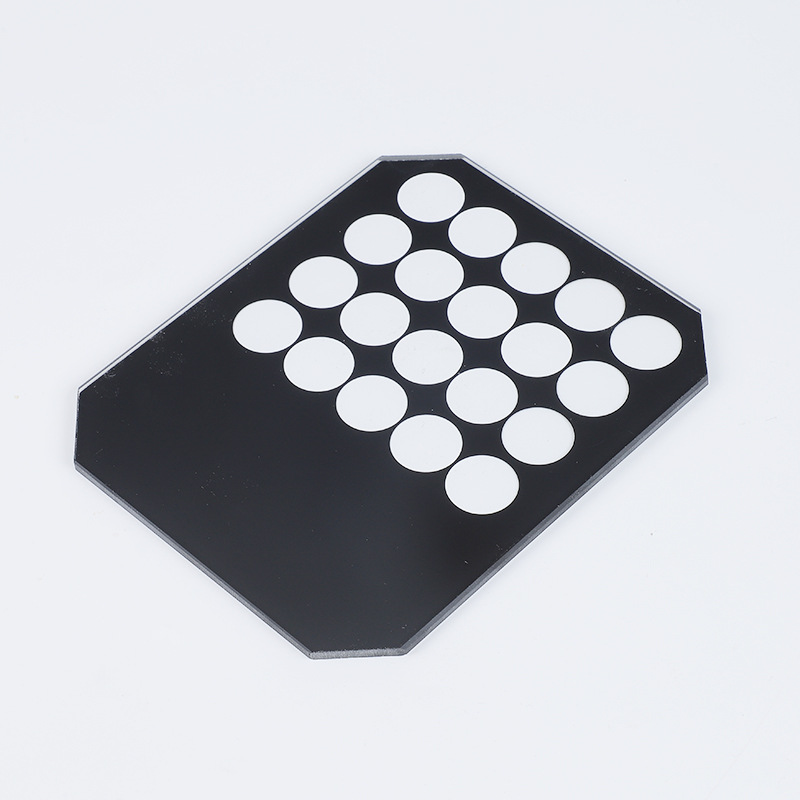 Floodlight Tempered Glass B Tempered Lamp Glass Processing Drilling and Edging 5mm Industrial Lighting Glass Customization