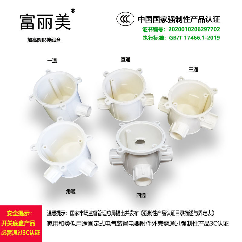 Бренд Fulimei, новый ПВХ материал 3C, 16 увеличенный встроенный короб, скрытый круглый короб соединений, командир, один проход, два прохода