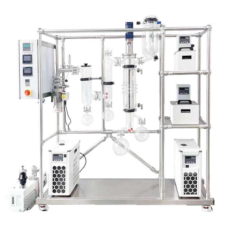 Short Path Molecular Distillation Jacketed Reactor Laboratory Chemical Synthesis Stirring